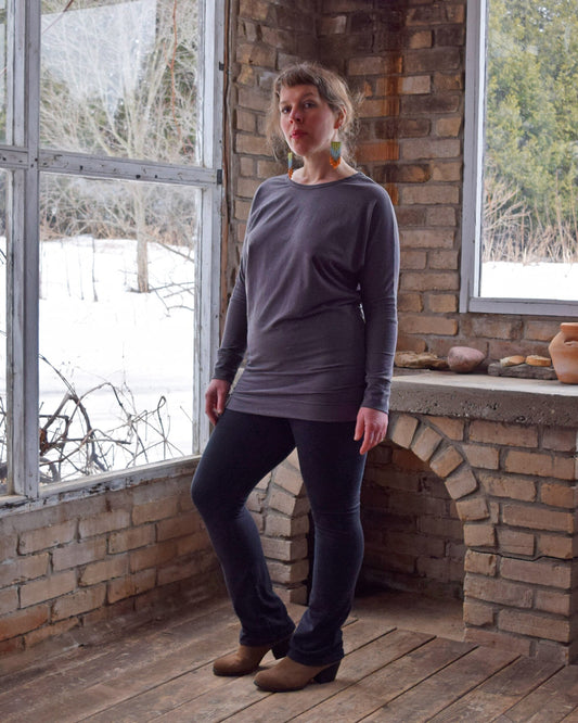 Hemp Batwing Tunic: Long Sleeve
