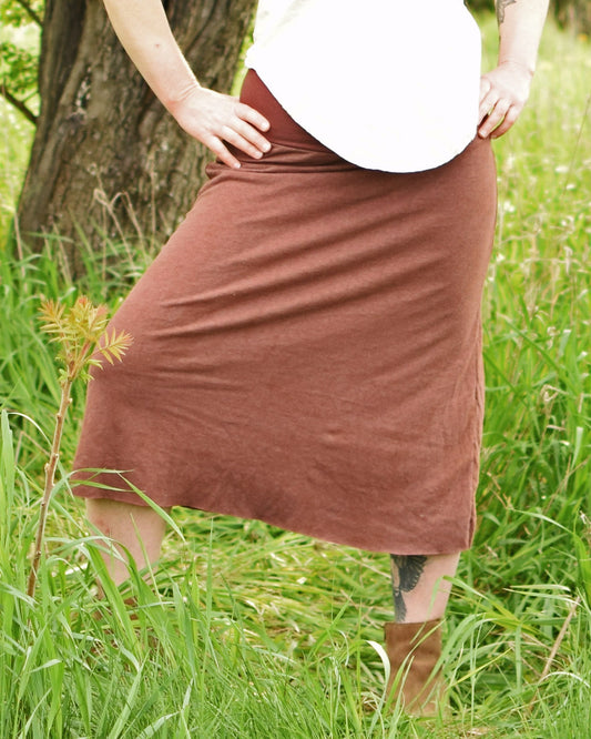 Hemp Essential Midi Skirt