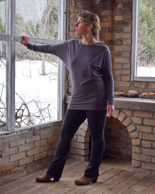 Hemp Batwing Tunic: Long Sleeve