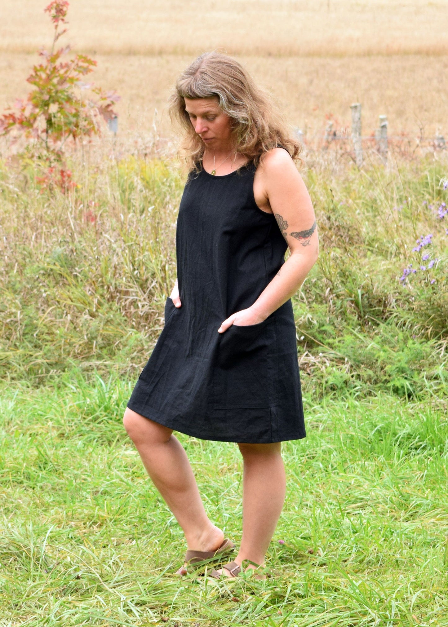 Athena Shift Dress: Linen