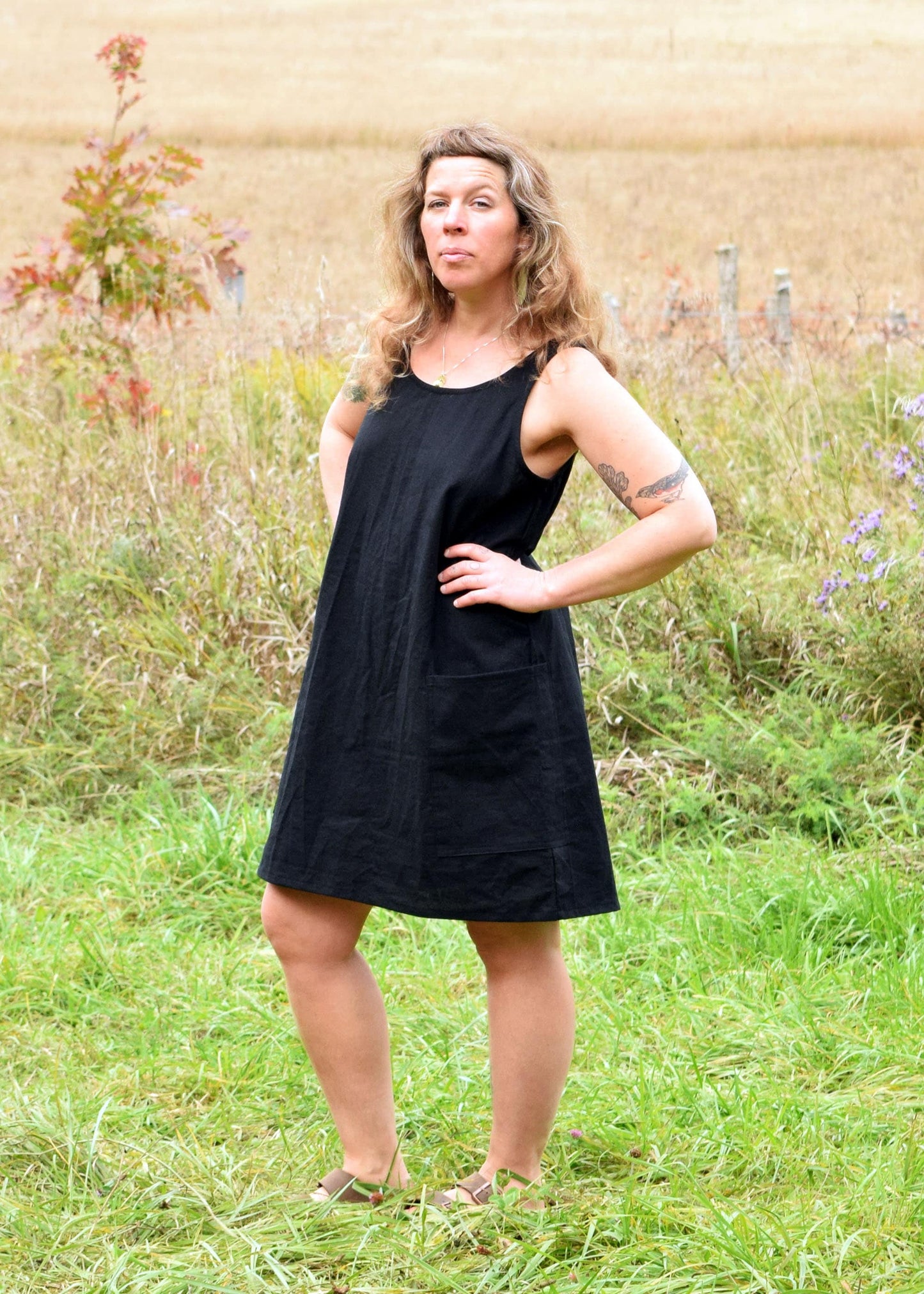 Athena Shift Dress: Linen