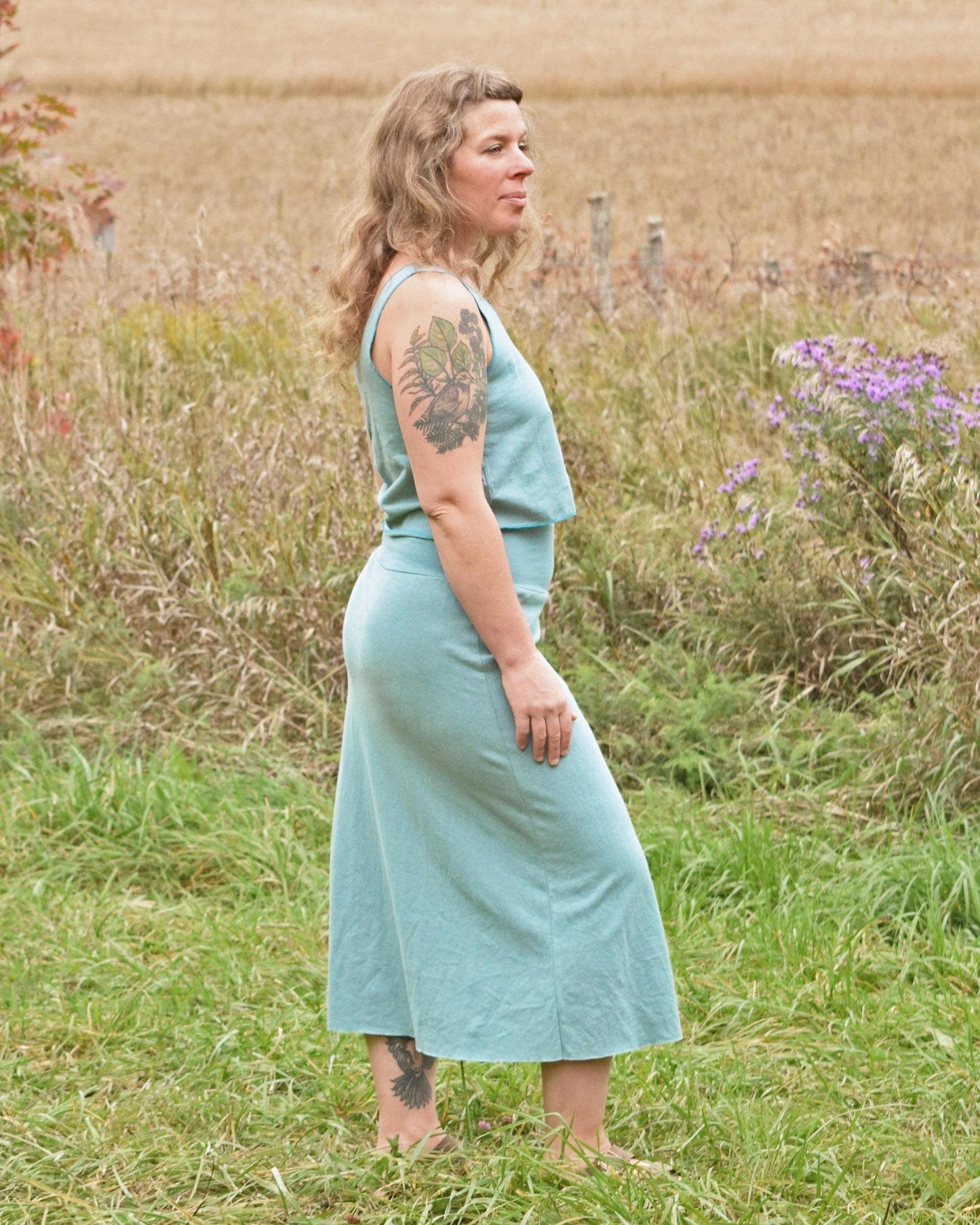 Hemp Essential Midi Skirt