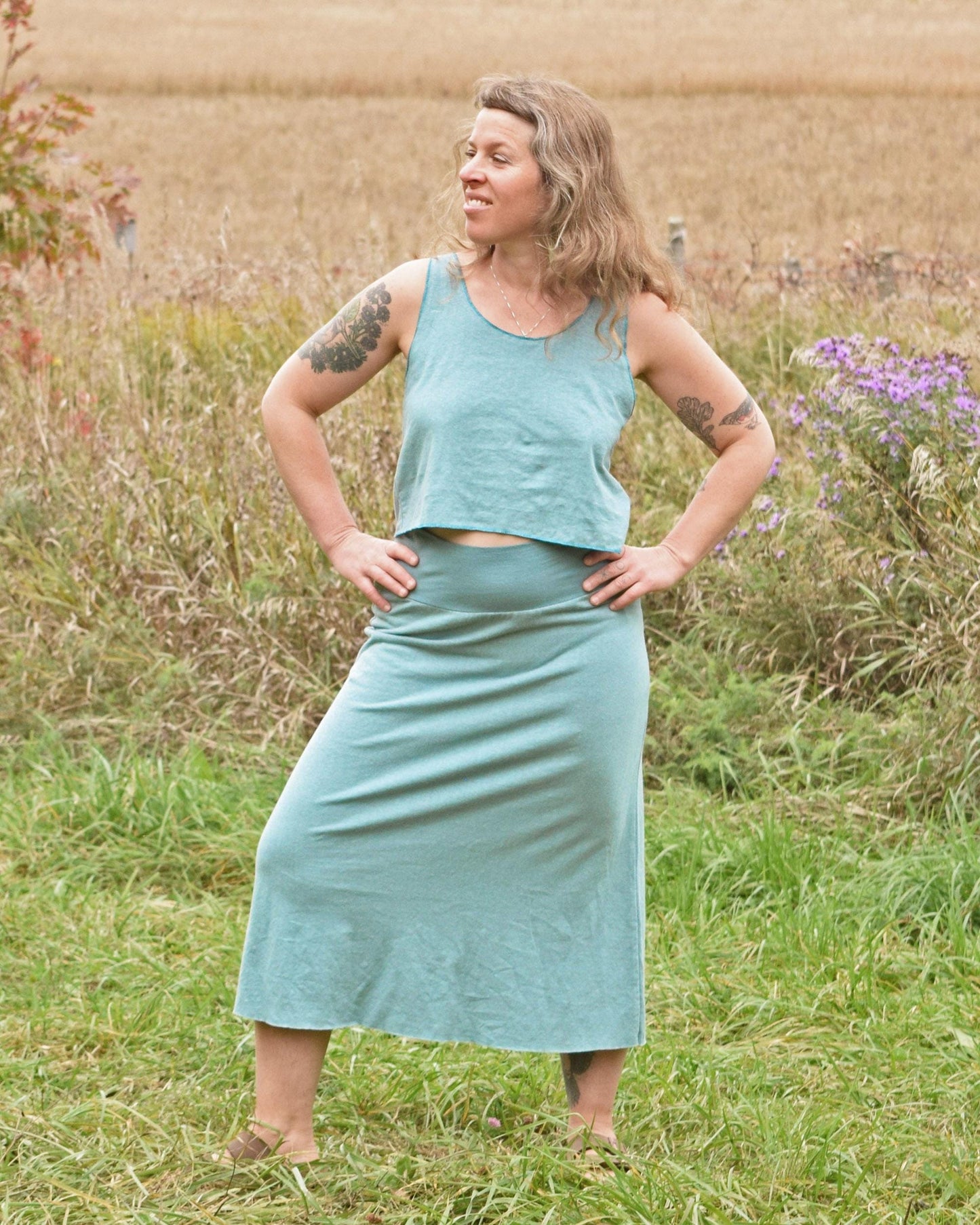 Hemp Essential Midi Skirt