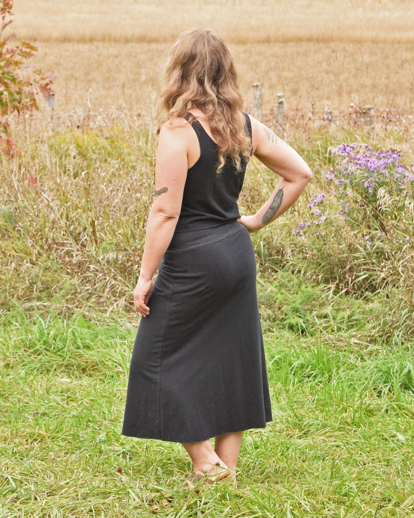 Hemp Essential Midi Skirt