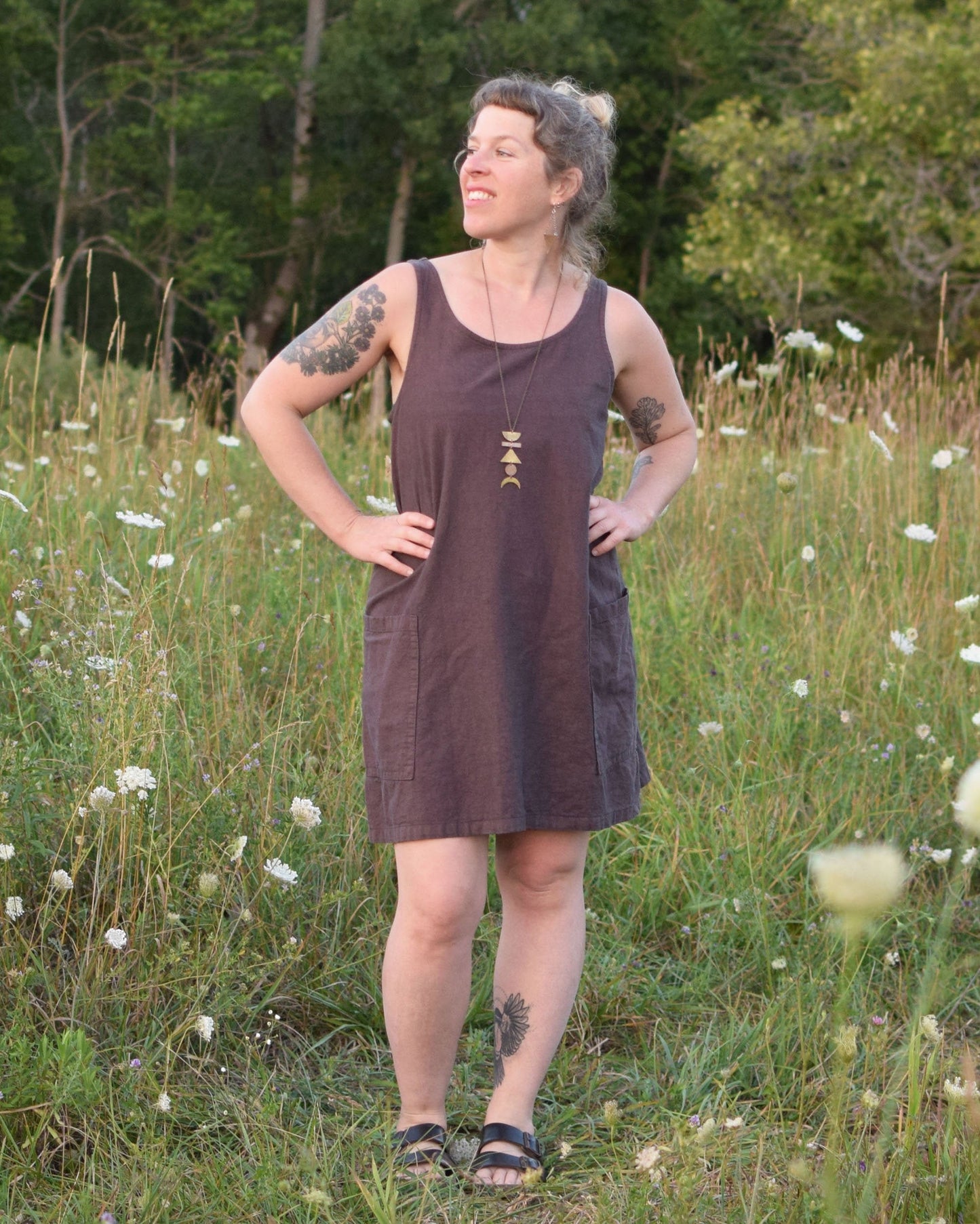 Athena Shift Dress: Linen