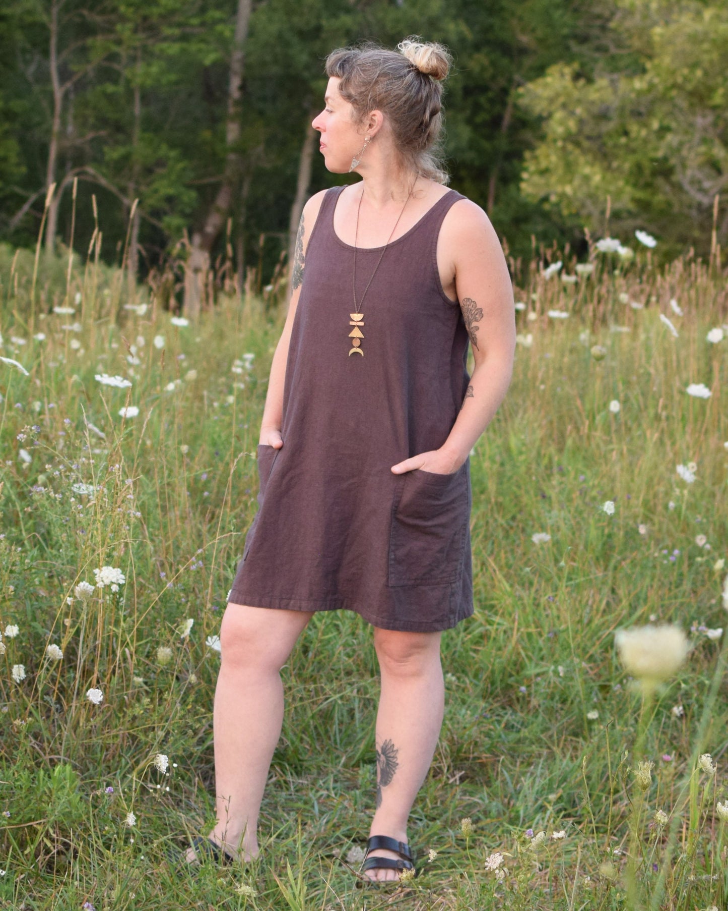 Athena Shift Dress: Linen