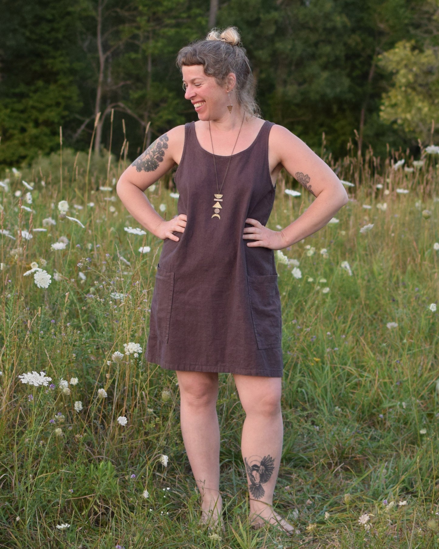 Athena Shift Dress: Linen