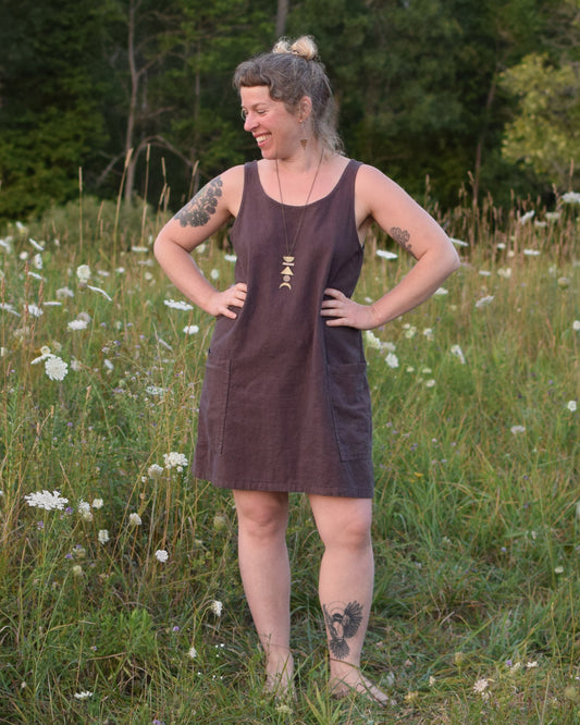 Athena Shift Dress: Linen