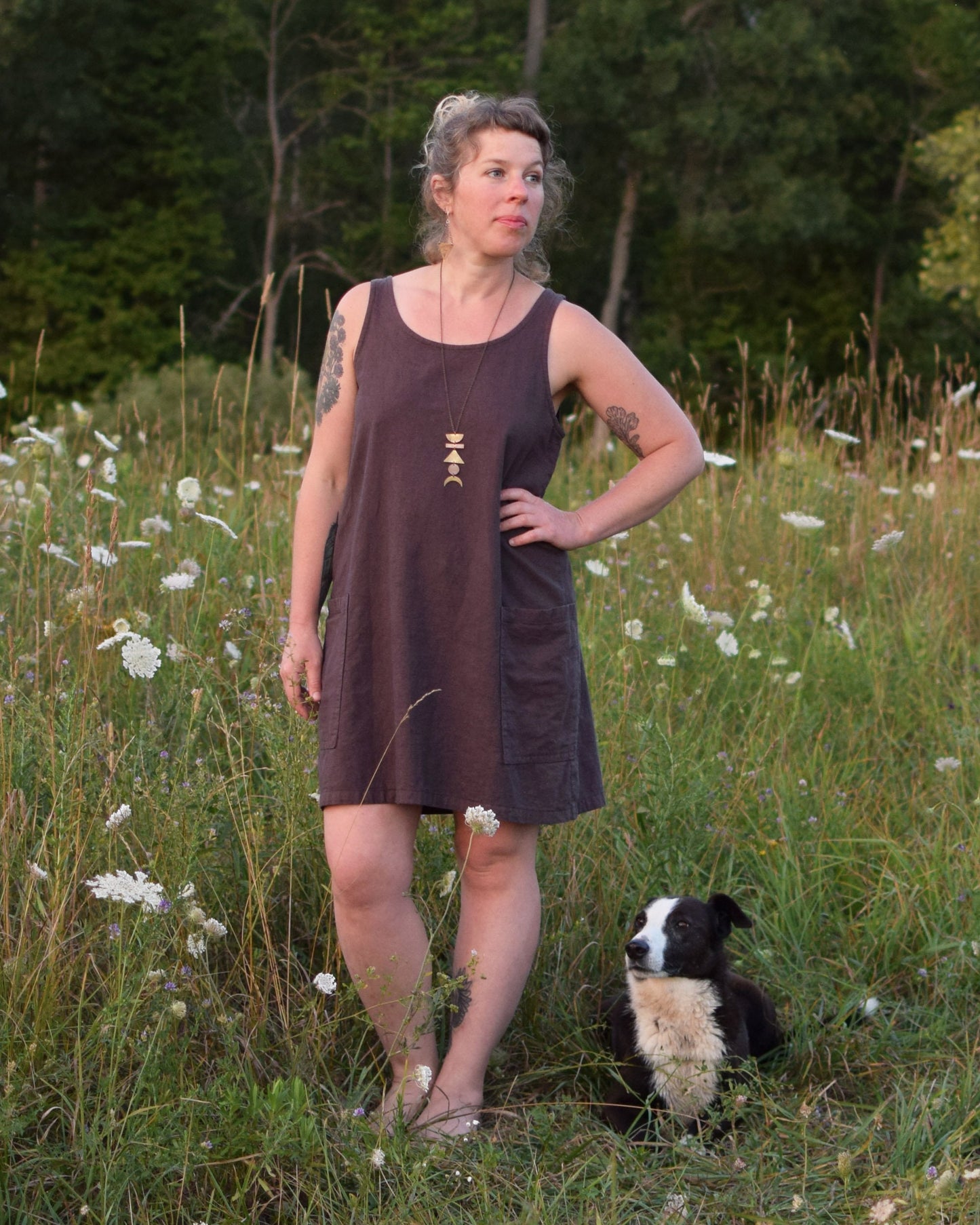 Athena Shift Dress: Linen